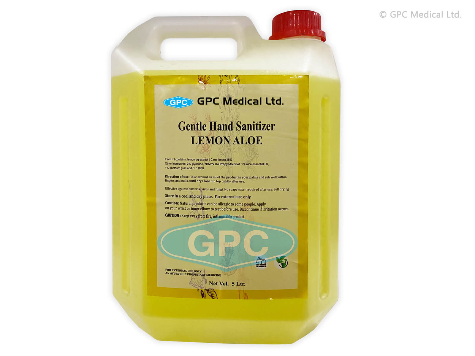 Hand Sanitizer (LEMON ALOE 5 Litre)